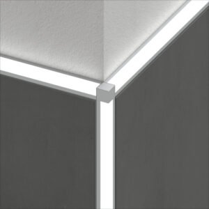 capuchón terminal para perfiles led en forma cuadrada